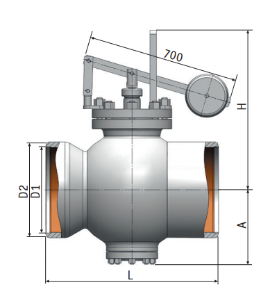  Double-seat regulating valve 14с-73-26 |picture