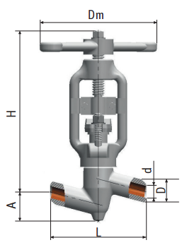 Stop valve 1с-15-3 picture