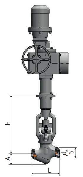 Stop valve 1с-15-5э (1с-13-5э) picture