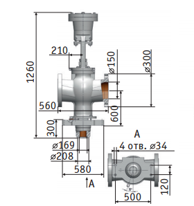 Main safety valve 530-150/150-0в Picture