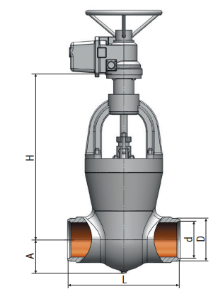 Gate valve on a high pressure 880-350-э Picture