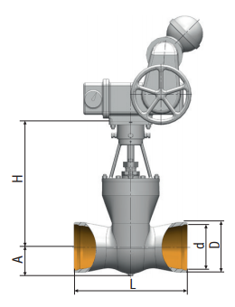Gate valve 1511-150-э on medium parameters Picture