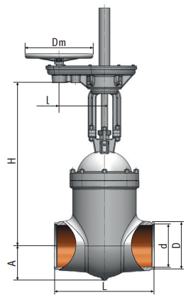 Gate valve on a high pressure 884-325-э Picture