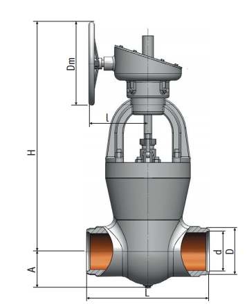 Gate valve on a high pressure 880-250-кз Picture