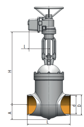Gate valve on a high pressure 880-400-э Picture