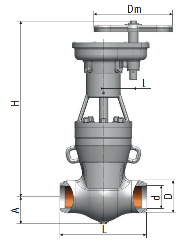 Gate valve 2c-30-2н on medium parameters Picture