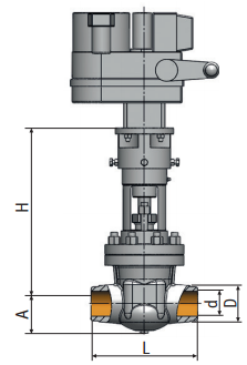 Gate valve 1511-100-э on medium parameters Picture