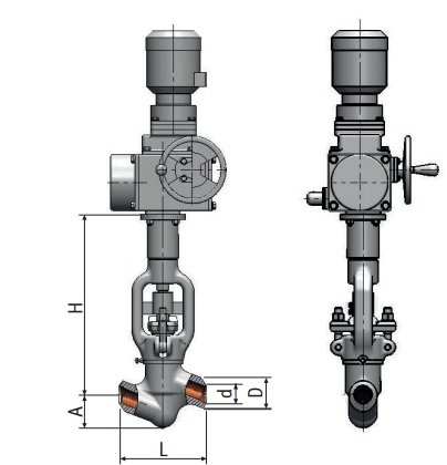Regulating needle valve with lever actuation 9с-5-4э| picture