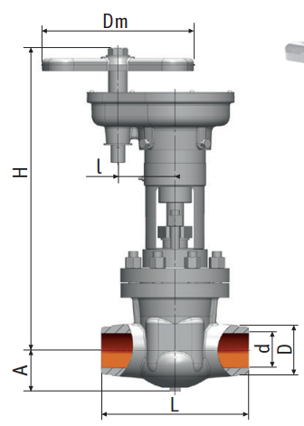 Gate valve 2c-33-2 on medium parameters Picture